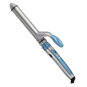 BaByliss PRO Nano Titanium Spring Curling Iron 1" Barrel Blue Gray Professional